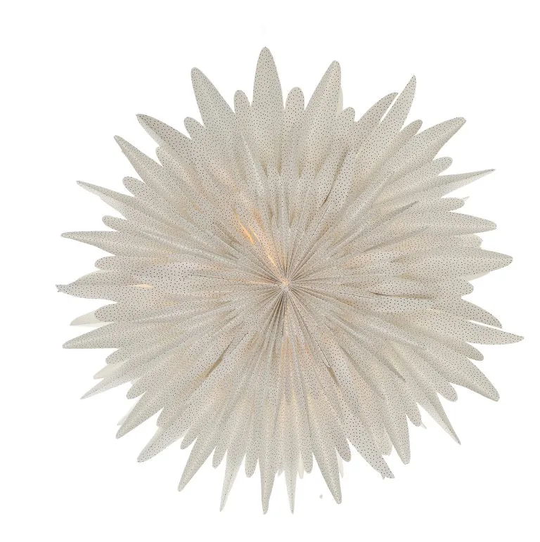 Scandi Living Luna Adventtitähti Valkoinen Pilkullinen