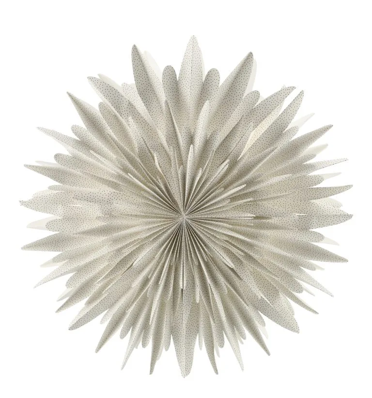 Scandi Living Luna Adventtitähti Valkoinen Pilkullinen - Image 3